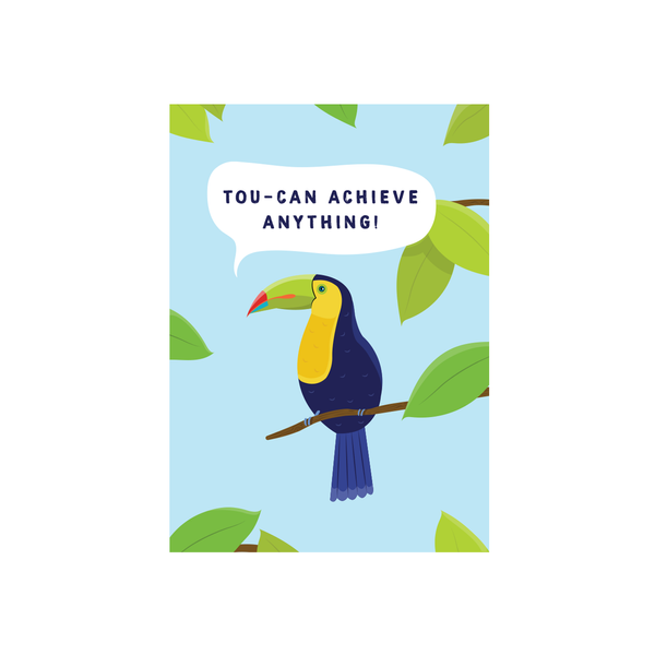 ibizaspeedcharter Cutie Animal Pun Card Achieve Anything