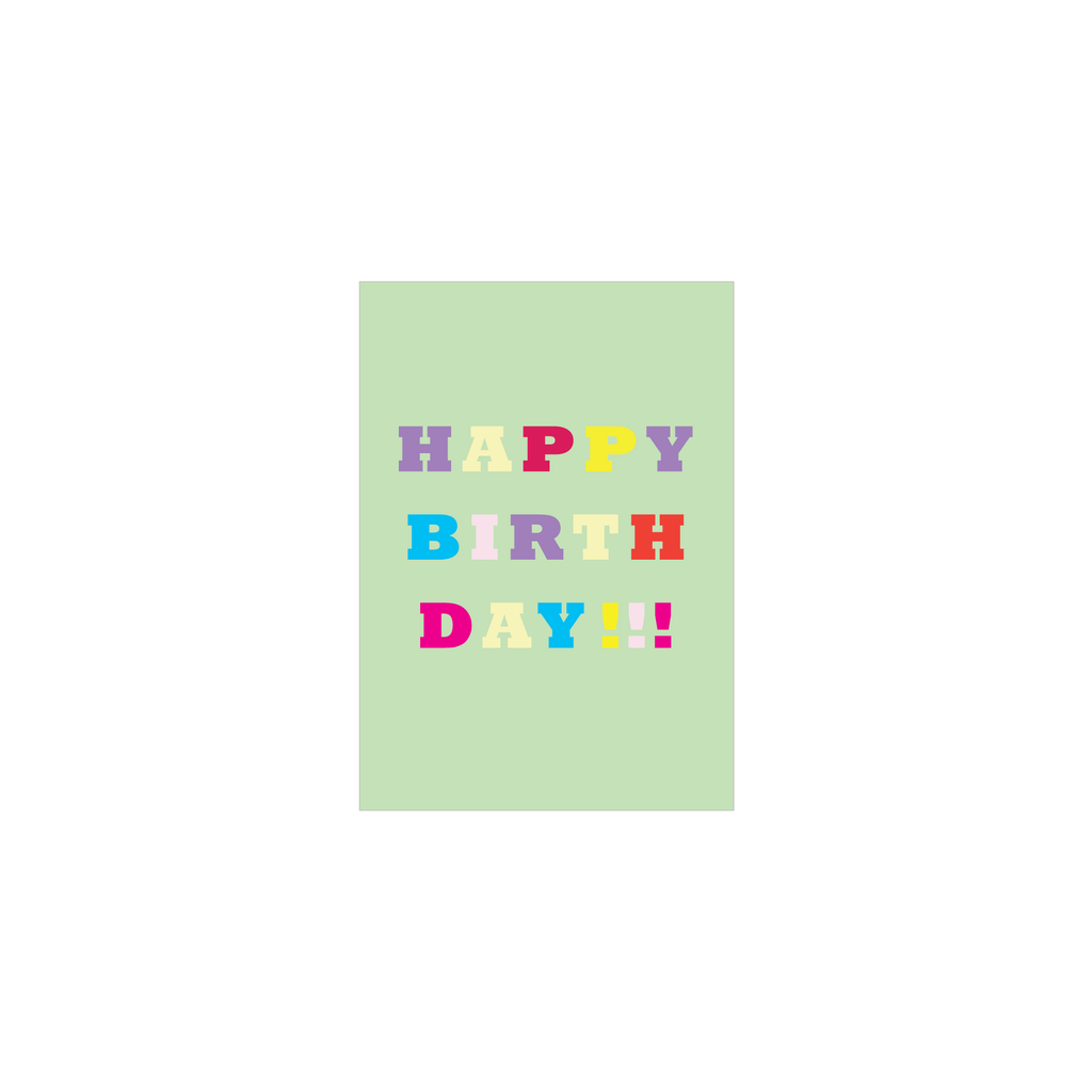 ibizaspeedcharter Mini Card Colour Text Birthday