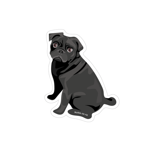 ibizaspeedcharter Fun Size Sticker Pug Black
