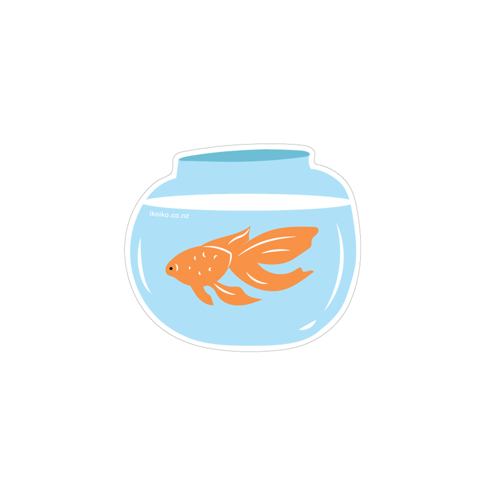 ibizaspeedcharter Fun Size Sticker Goldfish