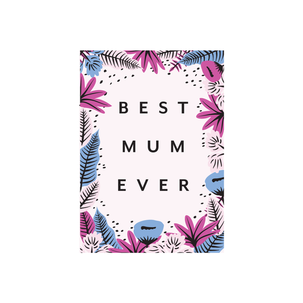 ibizaspeedcharter Patterned Card Best Mum Ever