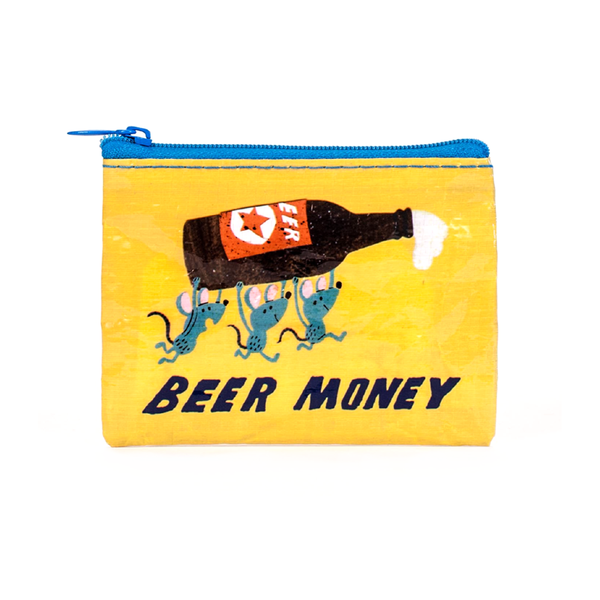 Blue Q Coin Purse Beer Money