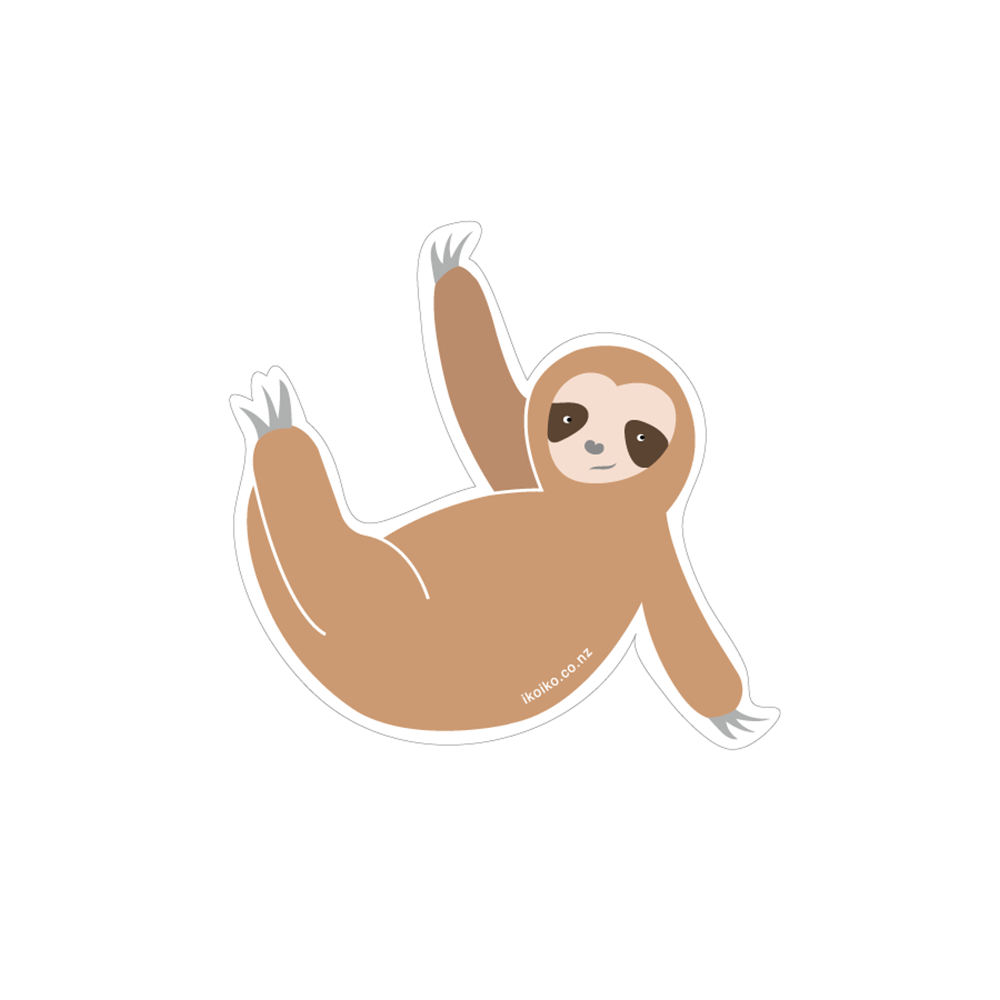ibizaspeedcharter Fun Size Sticker Sloth Swinging