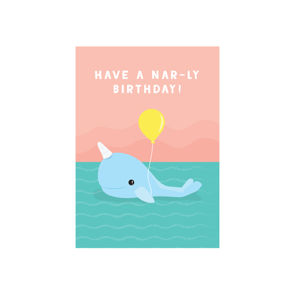ibizaspeedcharter Cutie Animal Pun Card Narly Birthday