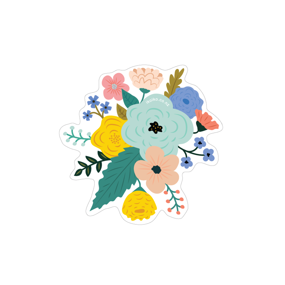 ibizaspeedcharter Fun Size Sticker Bloom Bouquet - Blue