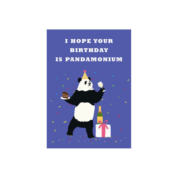 ibizaspeedcharter Animal Pun Card Birthday Panda