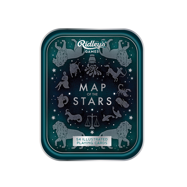 Ridley's Map of the Stars Playing Cards in Tin
