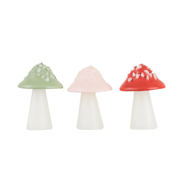 Meri Meri Mushroom Candles Set of 3
