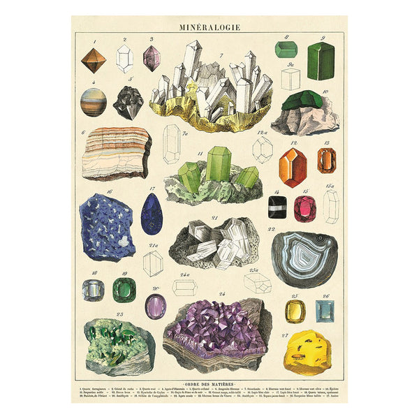 Cavallini Vintage Poster Mineralogie 1