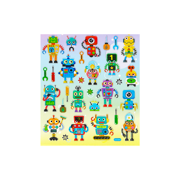 Playful Robot Stickers