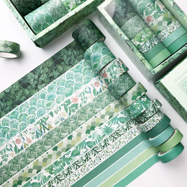 Vilt Design Washi Tape Pack of 12 Green Mint