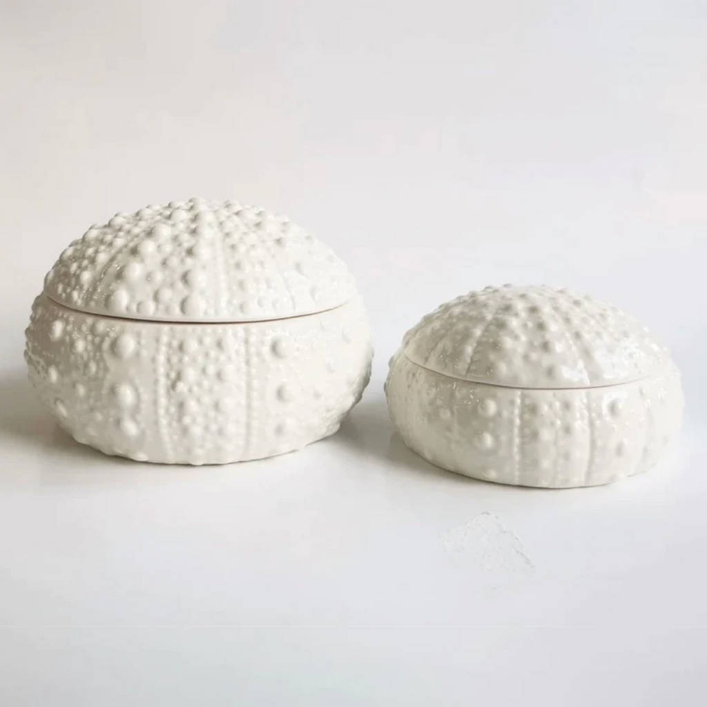 Moana Road Ceramic Kina Jar White Small
