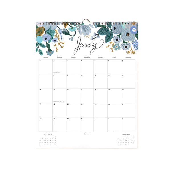 Rifle Paper Co 2024 Appointment Calendar Peacock
