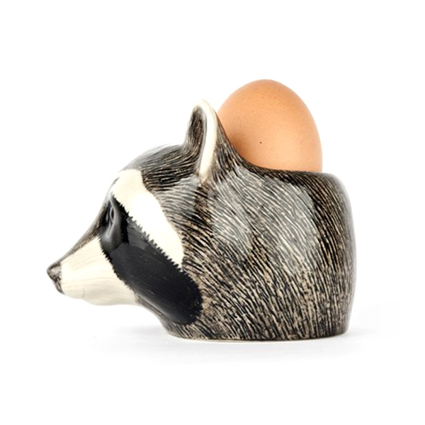 Quail Raccoon Egg Cup