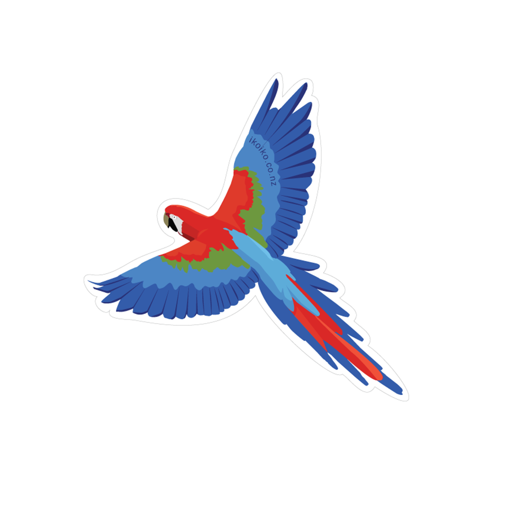 ibizaspeedcharter Fun Size Sticker Macaw