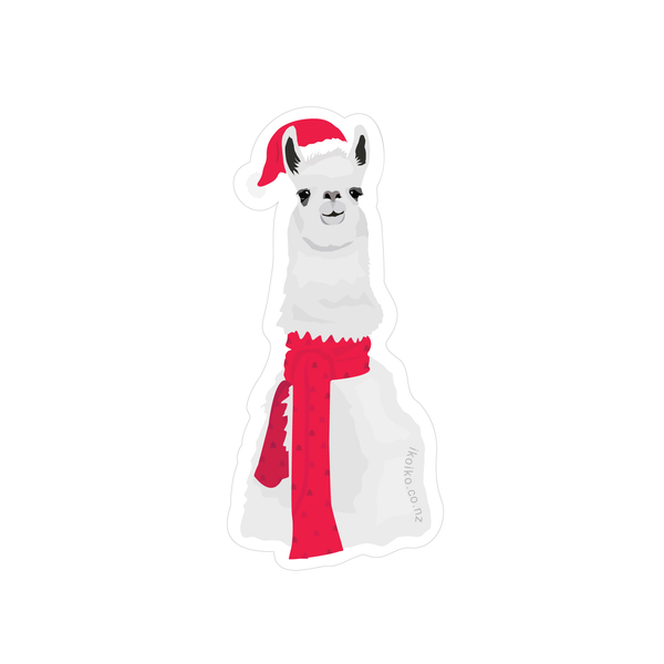 ibizaspeedcharter Fun Size Sticker Christmas Llama