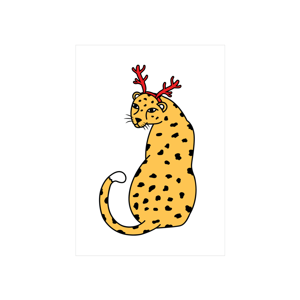 ibizaspeedcharter Talula Christmas Card Leopard